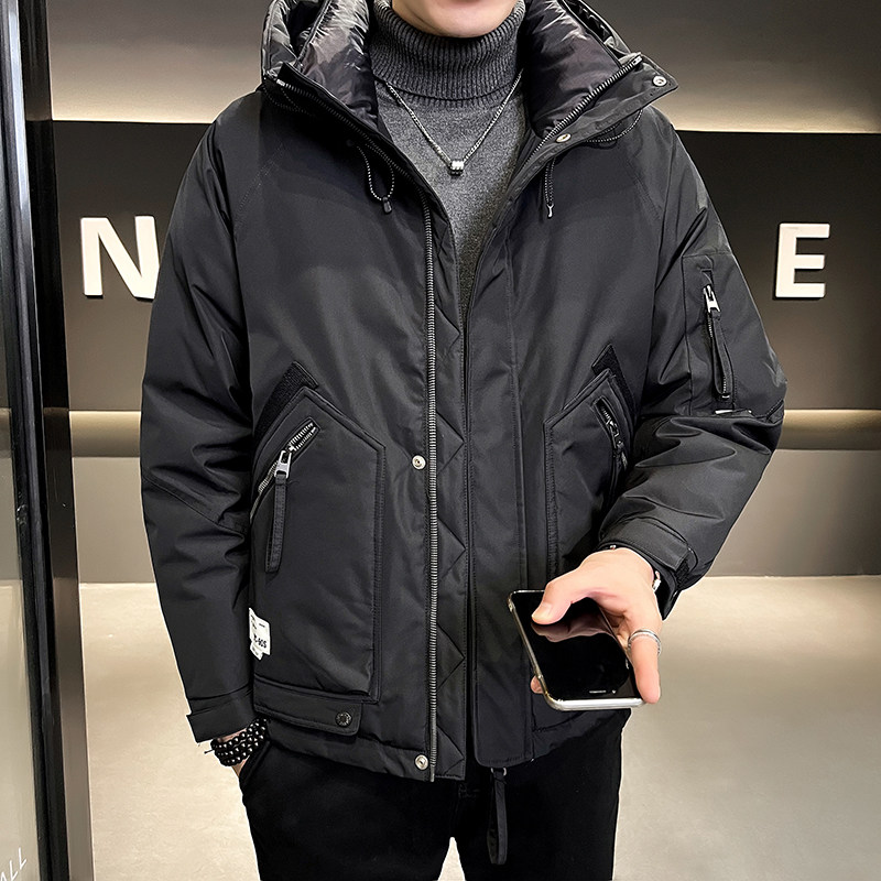 B255-Y965-P200-M-4XL标白鸭绒店主风高品质连帽冲锋衣羽绒服男,男装羽绒服,电商B255