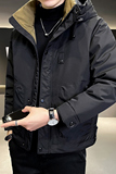 B255-Y009-P245标白鸭绒店主风简约高品质支持直播连帽外套男，男装羽绒服，电商B255