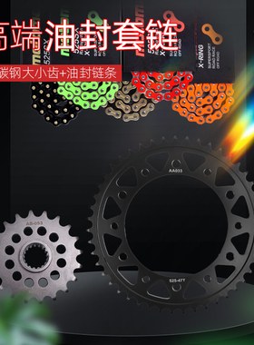 适用宝马F800R 09-20年摩托车改装大小齿链轮牙盘油封链条套链
