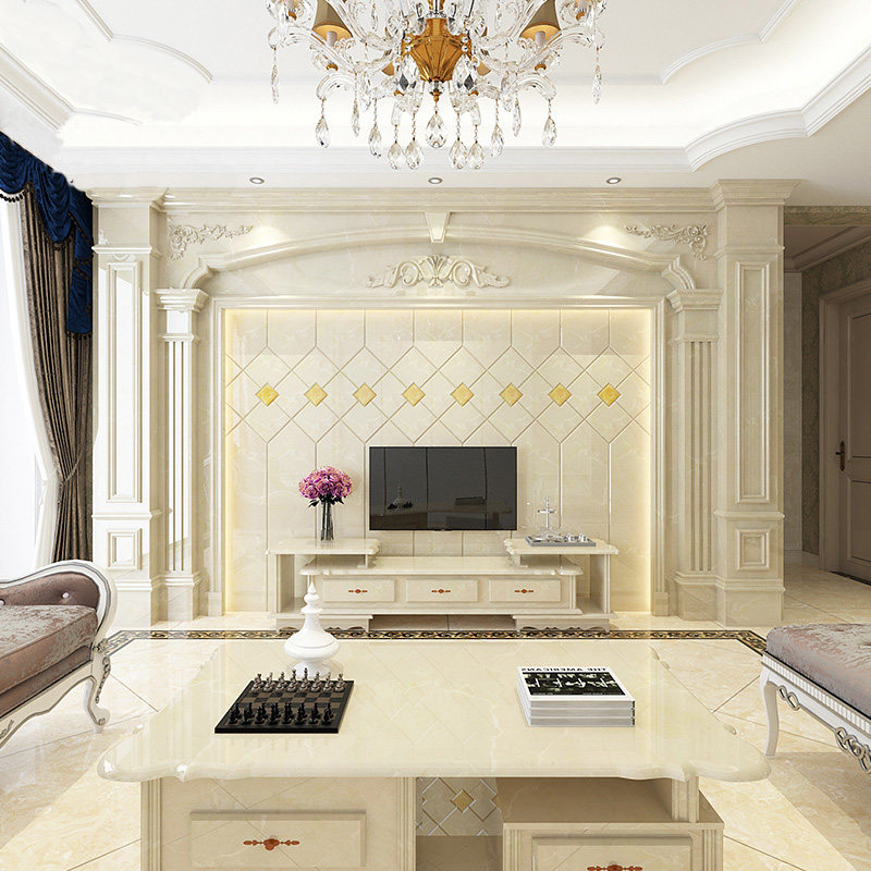 天然大理石材背景墙欧式电视墙别墅广西白玉石罗马柱莎安娜奥特曼