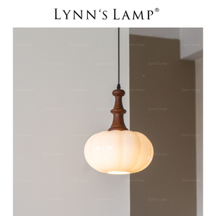 床頭南瓜吊燈 Lynn& x27;s立意 法式 中古風餐廳臥室玻璃南洋風復
