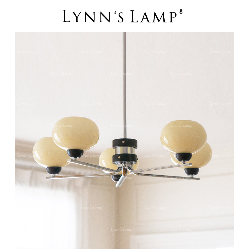 立意卧室客厅中古风奶油色吊灯