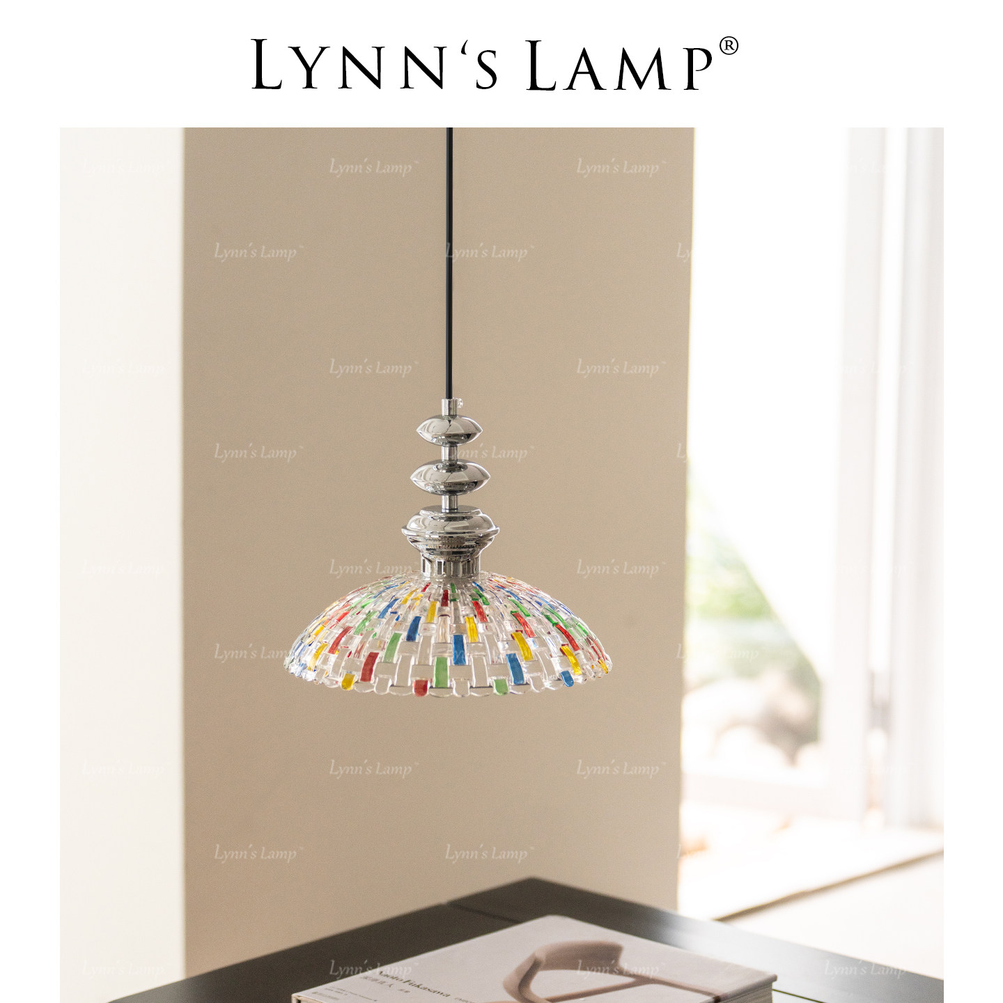 Lynn's立意彩色玻璃餐厅吊灯图片