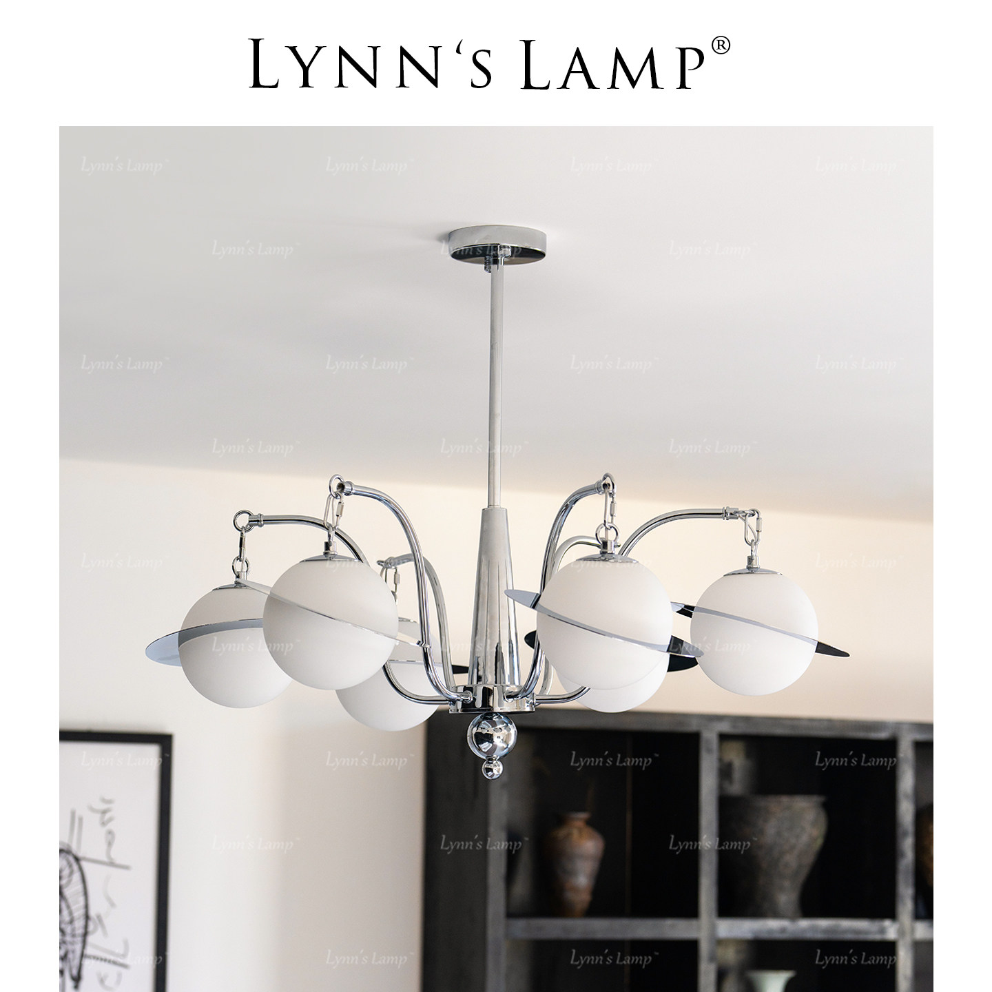 Lynn's立意 包豪斯客厅吊灯 中古风卧室全光谱恒星设计师房间灯具,家装灯饰光源,客厅吊灯,淘宝优惠券,粉丝福利购,淘宝优惠卷