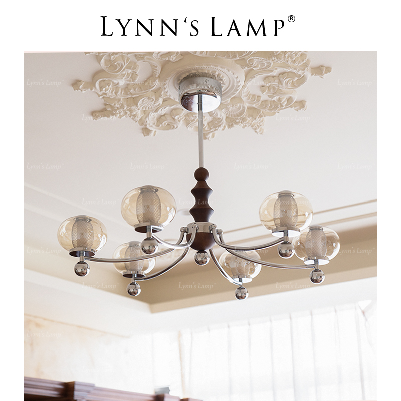 Lynn's立意实木中古风吊灯