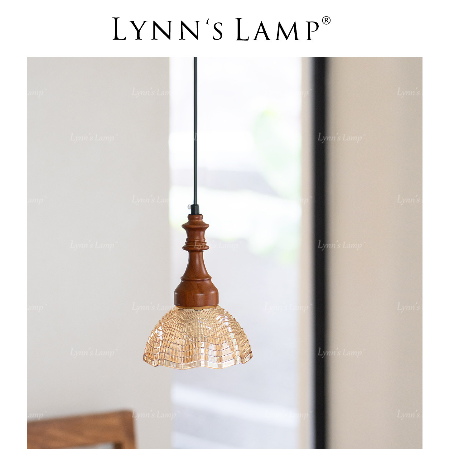 Lynn's立意 法式床头吊灯 卧室高级感浪漫玄关飘窗装饰阳台吊线灯