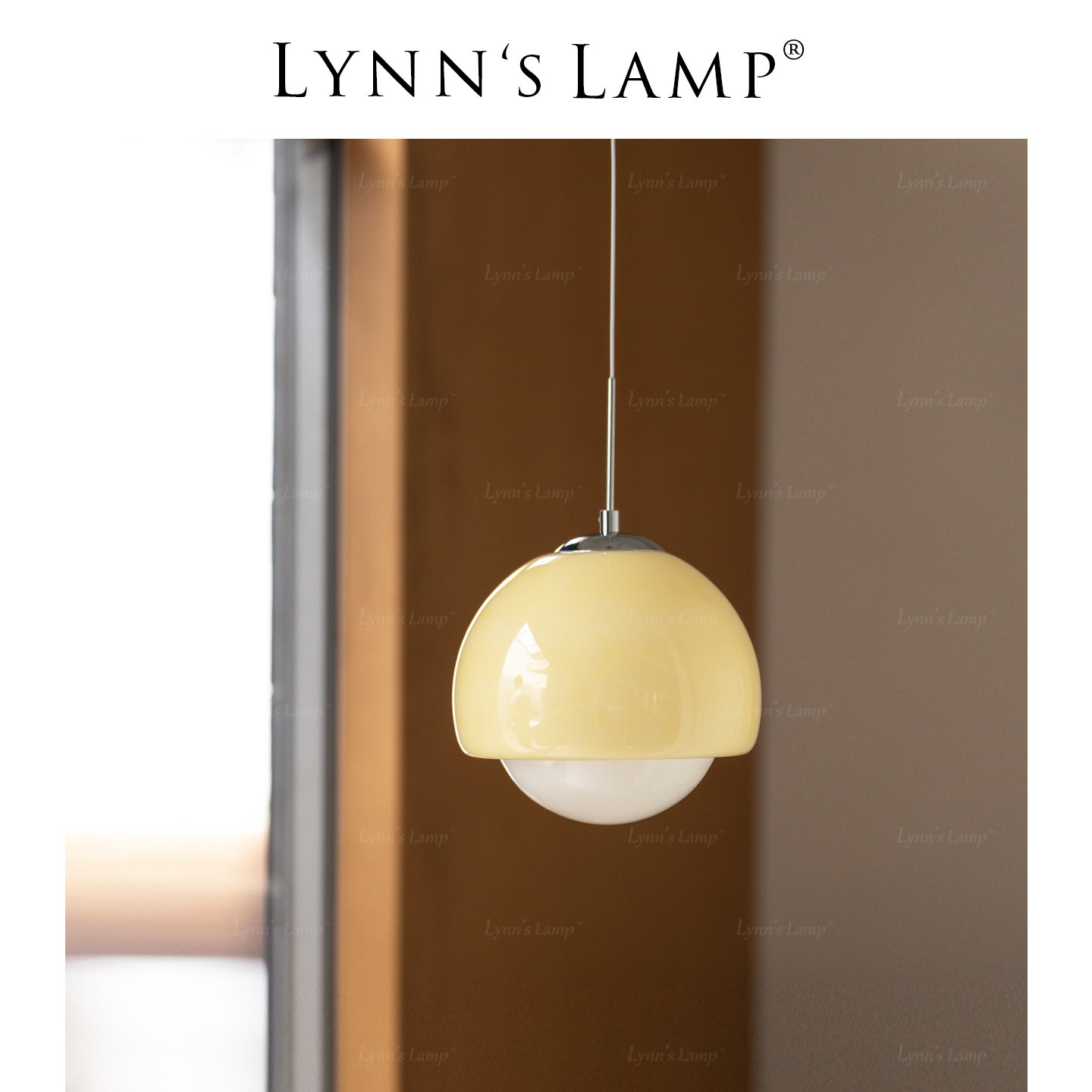 Lynn's立意 中古包豪斯餐厅吊灯 奶油风个性简约床头阳台吊线灯
