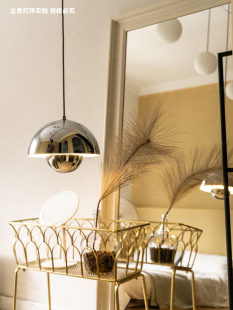 林恩 纳维亚丹麦银蘑菇吊灯设计师覆古芽餐厅床边酒吧 概念斯堪