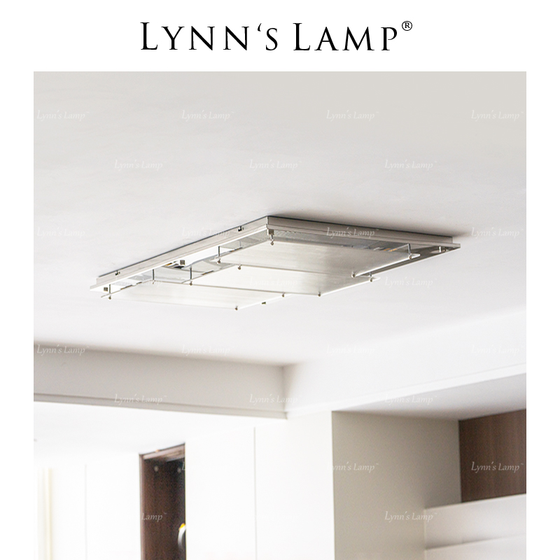 Lynn's立意中古风客厅冰块吸顶灯