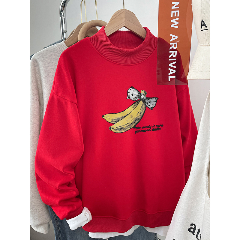 【小红书推荐】宽松胖mm圆领卫衣