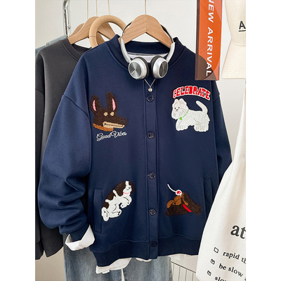 【优质面料】宽松大码刺绣上衣女