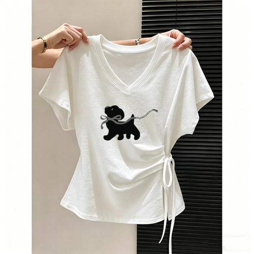 小众设计感胖mm大码不规则上衣服