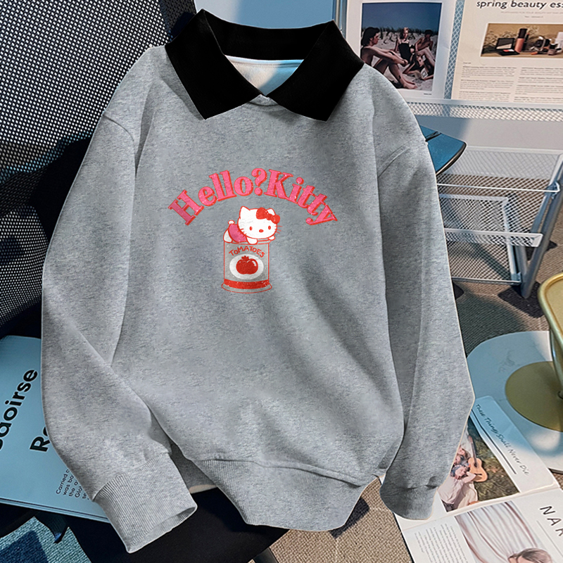 设计感小众polo领加绒加厚显瘦