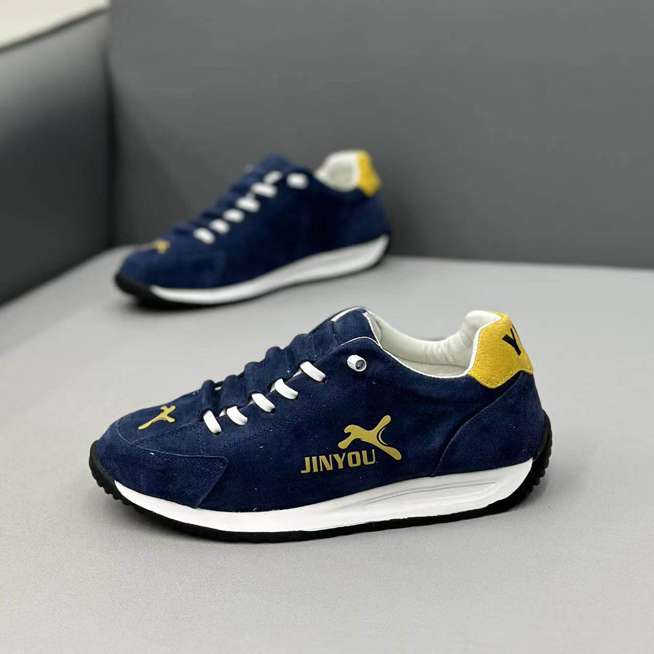 DONT SLIP HIGH-VALUE JUST CHOOSE IT LOW-TOP LEATHER CASUAL SOFT-SOLED BOARD SHOES LAZY MENS SHOES