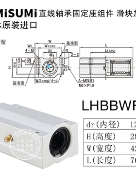 日本进口国产直线轴承固定座组件LHBBWF5 6 8 10 12 16 20 25 30