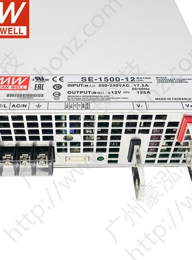 明纬SE-1500W大功率220转24直流27V电源5/12/15/48V集中供电S工控