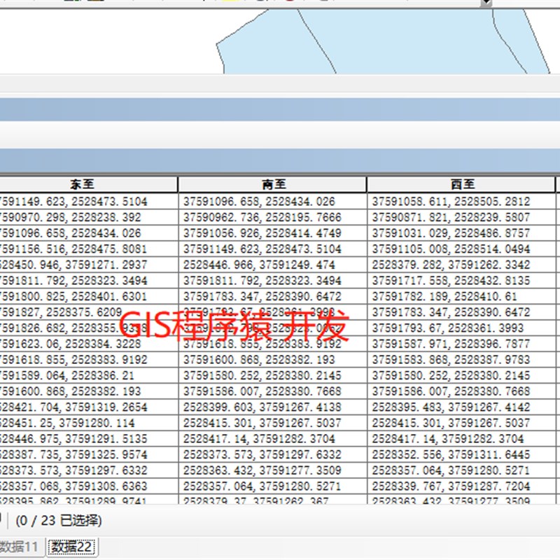 arcgis插件 小斑四至插件-批量计算图斑四至坐标-GIS程序猿