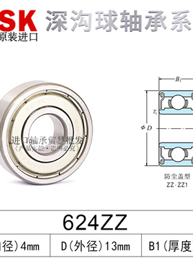 NSK日本进口深沟球轴承6030/623/624/625/626/627/628/629ZZC3/P5