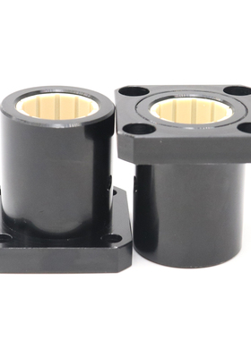 XUDZ方法兰滑动直线轴承加长铝塑轴套LMK10 12 16 20 25 30 4050L