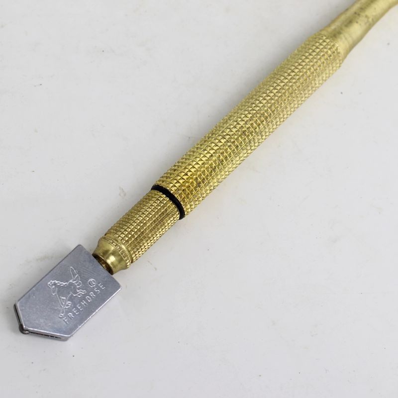 铜柄玻璃刀滚轮式金刚石玻璃割刀合金刀头切割5-12mm的玻璃
