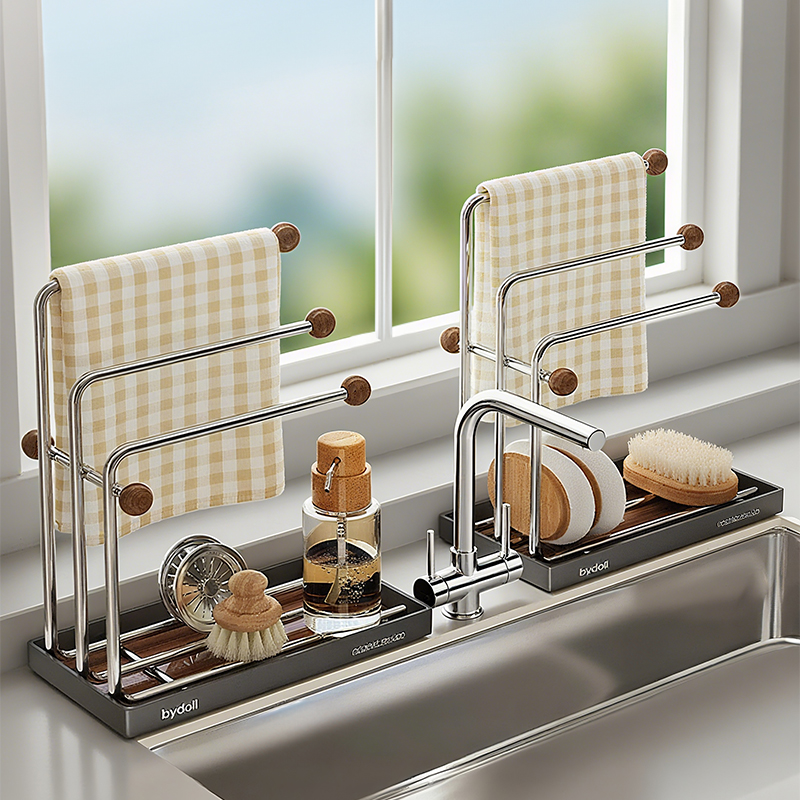 【小红书推荐】中古风抹布沥水架