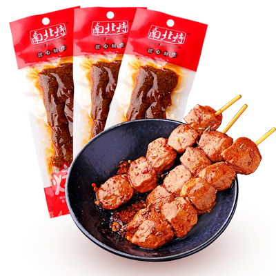 南北特20袋烤面筋辣条味网红零食小吃香弹烧烤豆筋豆干豆腐干素食