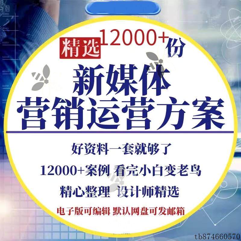 4A广告公司新媒体营销创意策划全案品牌PPT策划方案宣传运营模板