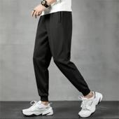 子藏青色灰男女宽松直筒运动裤 初高中小学生校服裤 棉 纯色校裤