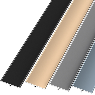 木地板铝合金t型收口条瓷砖门槛石极窄加宽压条收边条接缝隙扣条