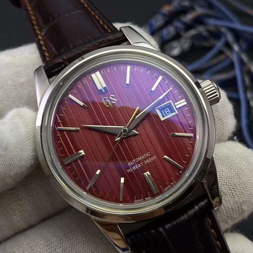 毒刺定制GS机械男表时尚枫叶红