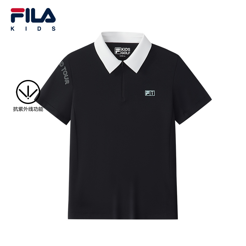 FILA斐乐中大童短袖POLO