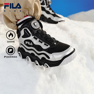 FILA斐乐儿童童鞋棉靴2025年冬季新款男女中大童运动保暖棉鞋