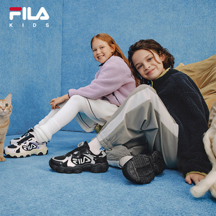 FILA斐乐儿童童鞋跑步鞋2025年冬季新款男女中大童运动鞋子猫爪