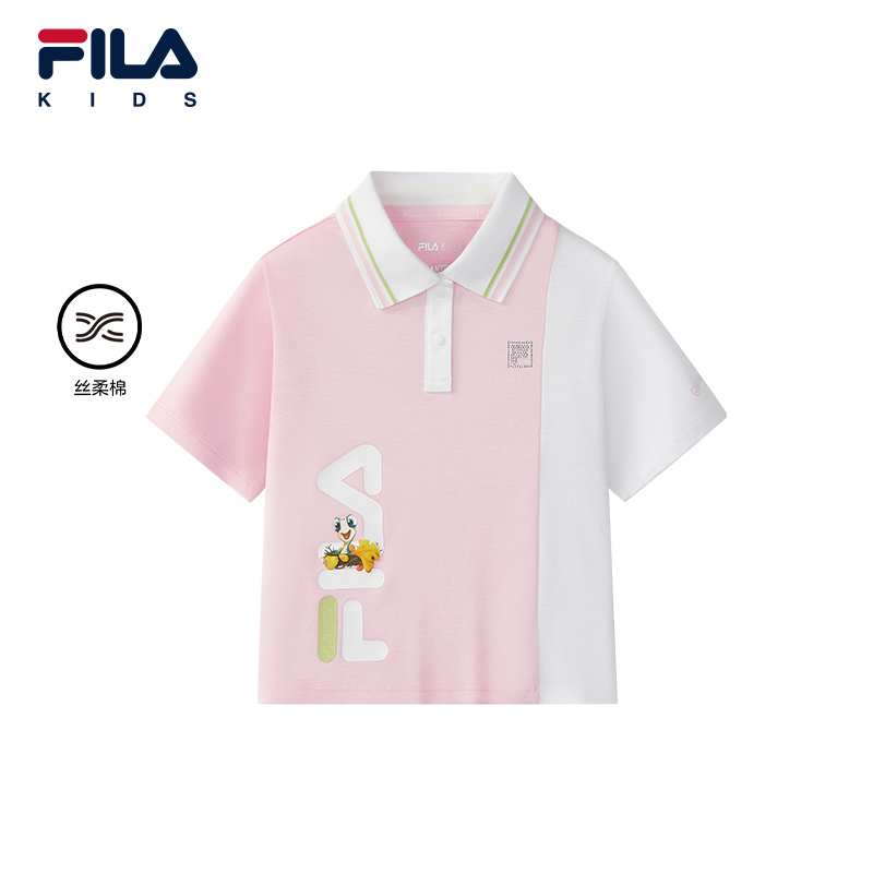 FILA斐乐女小童短袖POLO