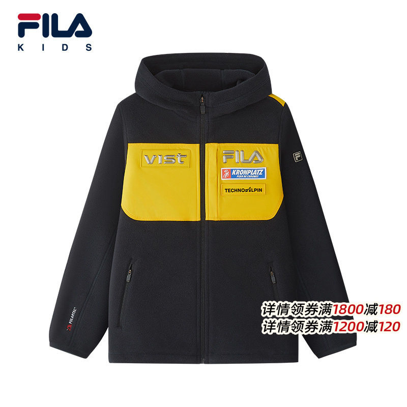 FILA斐乐儿童童装连帽外套2025年冬季新款男大童户外运动针织上衣,童装/婴儿装/亲子装,普通外套,淘宝优惠券,粉丝福利购,淘宝优惠卷