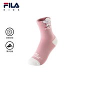 FILA斐乐儿童配件袜子2026年春季 新款 男女小童舒适休闲中腰袜