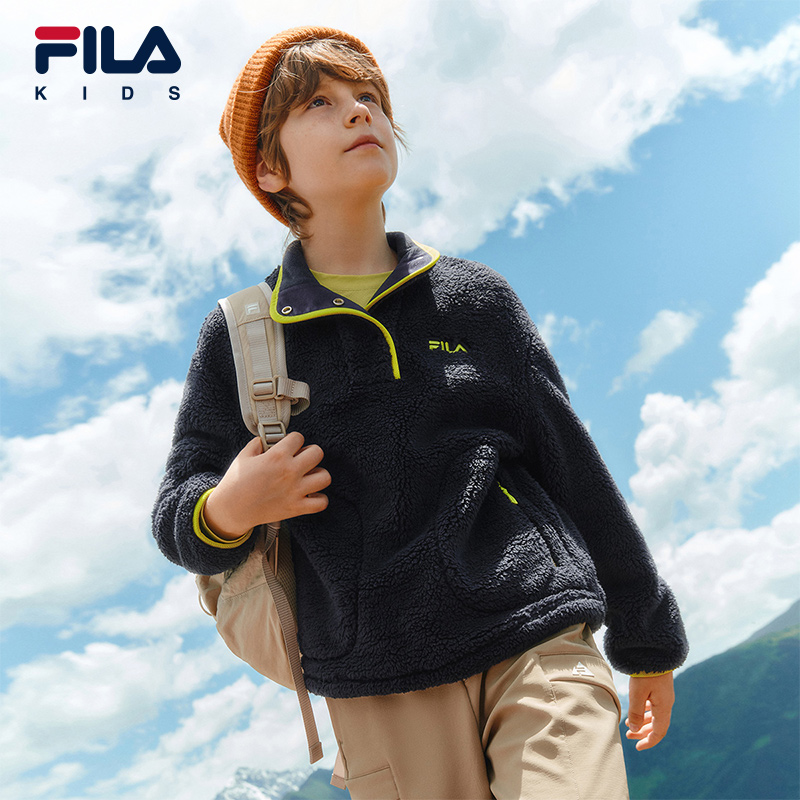 FILA斐乐男女中大童套头卫衣
