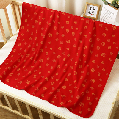 纯棉新生儿包被四季通用