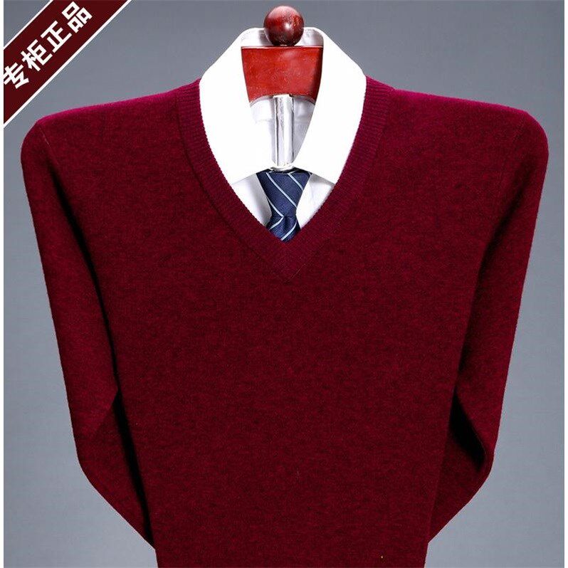 鄂尔多斯市山羊绒衫套头v领