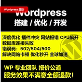 wp网站修复 迁移维护 漏洞修复 Wordpress网站加速优化 模版 修改