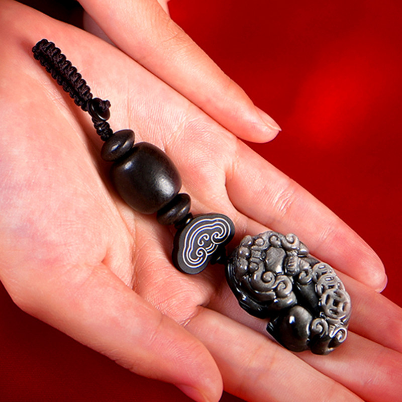 汽车钥匙挂件女精致锁匙链个性创意貔貅吊坠饰品高档小车钥匙扣男