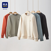 情侣运动外套长袖 HLA 海澜之家圆领卫衣25秋冬新款 男上衣加绒可选