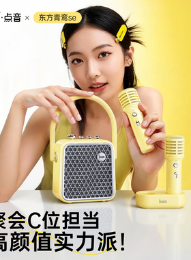 Divoom点音k歌音响蓝牙音箱话筒一体机家用麦克风唱歌小型家庭KTV