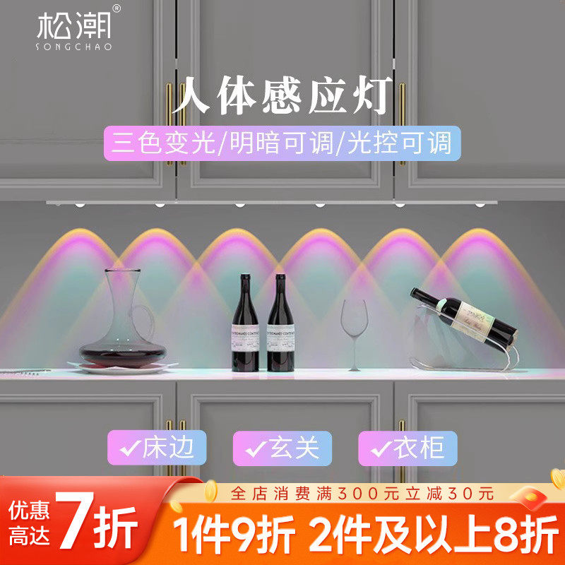 智能感应橱柜灯人体感应家用走廊过道免布线玄关山丘氛围灯小夜灯怎么看?