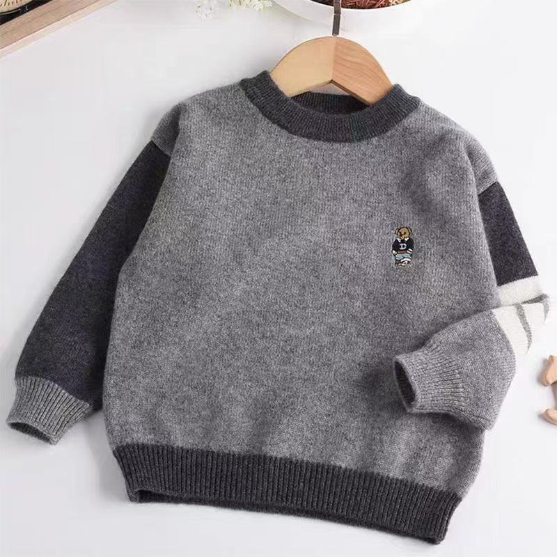 男童中大童毛衣加厚秋冬款