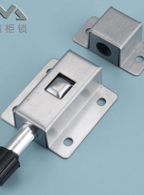 DK611不锈钢搭扣锁门窗防盗按钮式插销锁 铁皮柜柜门锁扣弹簧插销