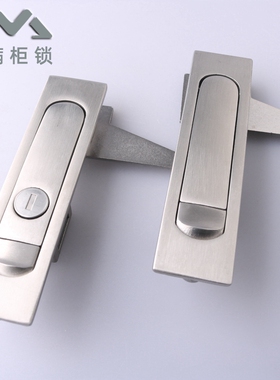 MS730配电箱电柜平面锁户外机箱柜门锁MS504开关柜不锈钢按钮式锁