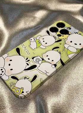 绿色帕恰狗适用OPPOk11手机壳Re新findx7菲林a95硬壳r17女s18新款适用于苹果17promax手机壳iphone16巨好看的