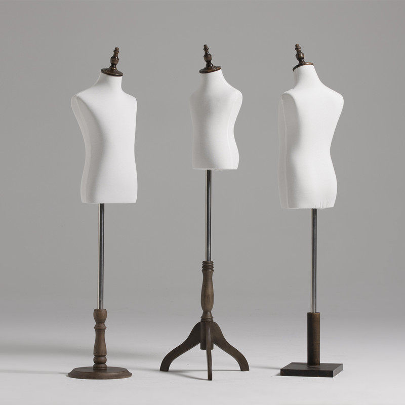 复古儿童半身模特道具棉麻包布模特童装展示模特橱窗服装展示人云