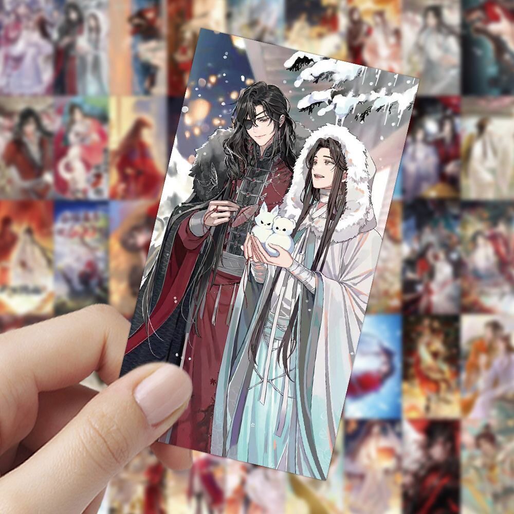 HEAVENLY 공식 축복 스티커 XIE LIAN 일본의 2차원 애니메이션 캐릭터 같은 스타일 귀여운 냉장고 자석 수하물 스티커